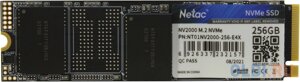 Твердотельный накопитель SSD M. 2 netac 256gb NV2000 series NT01NV2000-256-E4x retail (PCI-E 3.1 x4, up to 2500/1000mbs, 3D NAND, 150TBW, nvme