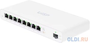 Ubiquiti UISP Router 2 ядра (880 МГц), 8х 1G RJ45, 1х SFP, раздача PoE 110 Вт