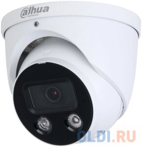 Уличная купольная IP-видеокамера Full-color с ИИ и активным сдерживанием, 4Мп; 1/2.7 CMOS; объектив 2.8мм; WDR (120дБ); чувствительность 0.003лк@F1.0;