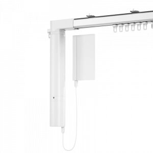 Умный электропривод для штор на солнечной батарее с карнизом Xiaomi Linptech Smart Curtain Motor C4 Telescopic Track 2.5-4.5 m