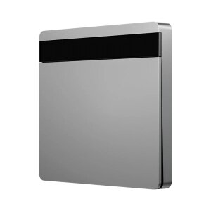 Умный выключатель одноклавишный с нулевой линией Xaiomi Linptech Smart Screen Display Switch E2 Zero Fire Single Grey