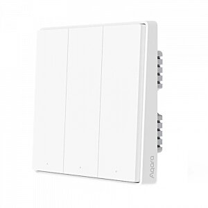 Умный выключатель Xiaomi Aqara Smart Wall Switch D1 (Тройной без нулевой линии) White (QBKG25LM)