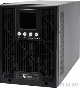 UPS сайбер электро эксперт-1000 онлайн, напольное исполнение 1000ва/800вт. USB/RS-232/snmpslo (2 EURO + 1 IEC с13) (12в /7ач. х 2)