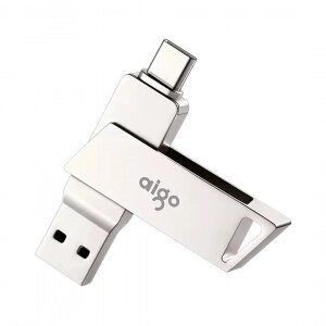 USB-Flash-накопитель Xiaomi Aigo Patriot Dual Interface Metal U Disk Type-C-USB 32GB (U350)