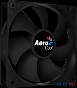 Вентилятор Aerocool Force 12 Black, 120x120x25мм, 1000 об. мин., разъем MOLEX 4-PIN + 3-PIN, 23.7 dBA