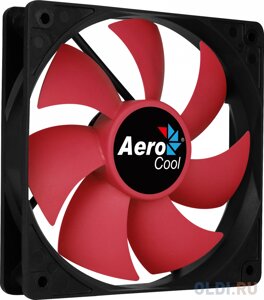 Вентилятор Aerocool Force 12 Red, 120x120x25мм, 1000 об. мин., разъем MOLEX 4-PIN + 3-PIN, 23.7 dBA