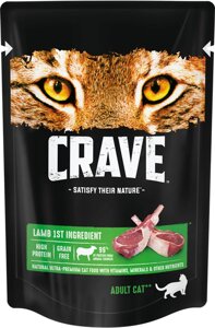 Влажный корм для кошек Crave Adult с ягненком 0,07 кг