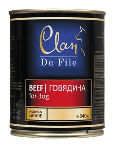 Влажный корм для собак Clan De File Beef 0,34 кг
