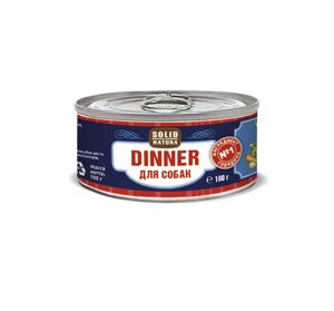 Влажный корм для собак Solid Natura Dinner Говядина 0,1 кг