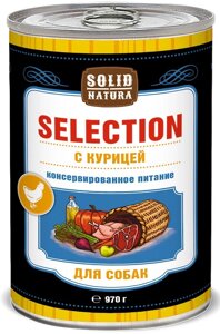 Влажный корм для собак Solid Natura Selection Курица 0,97 кг