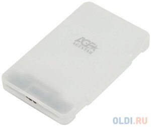 Внешний контейнер для HDD 2.5 SATA AgeStar 3UBCP3 USB3.1 пластик белый