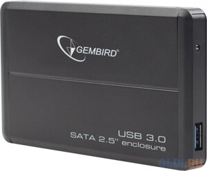 Внешний корпус 2.5 Gembird EE2-U3S-2, черный, USB 3.0, SATA