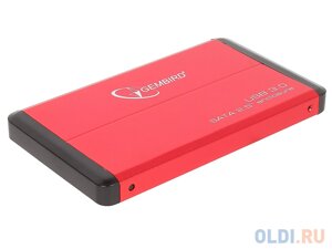Внешний корпус 2.5 Gembird EE2-U3S-2-R, красный, USB 3.0, SATA