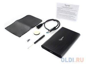 Внешний корпус 2.5 Gembird EE2-U3S-50, чёрный, USB 3.0, SATA, алюминий