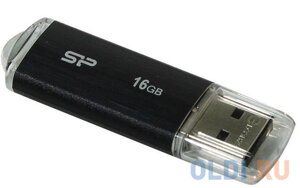 Внешний накопитель 16Gb USB Drive USB 2.0 Silicon Power Ultima U02 SP016GBUF2U02V1K USB2.0 черный