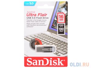 Внешний накопитель 16GB USB Drive USB 3.0 SanDisk Ultra Flair (SDCZ73-016G-G46)