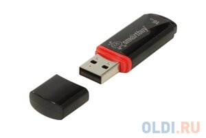 Внешний накопитель 16Gb USB Drive USB2.0 Smartbuy Crown Black (SB16GBCRW-K)