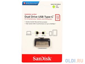 Внешний накопитель 32GB USB Drive USB 3.0 SanDisk Ultra Dual Type-C (SDDDC2-032G-G46)