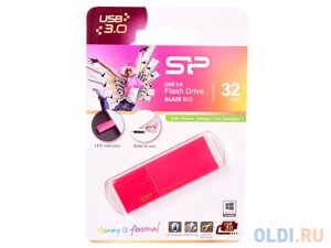 Внешний накопитель 32GB USB Drive USB3.0 Silicon Power Blaze B05 SP032GBUF3B05V1H розовый