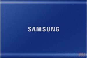 Внешний накопитель SSD Samsung 500Gb T7, 1.8, USB 3.2/Type-C, синий (MU-PC500H/WW)