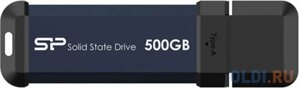 Внешний SSD диск 1.8 500 Gb USB 3.2 Gen 2 Silicon Power MS60 синий
