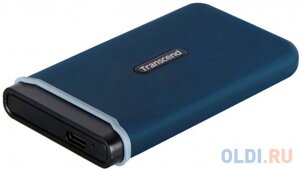 Внешний SSD диск 2.5 250 Gb USB Type-C Transcend ESD370C синий