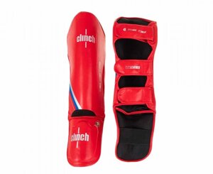 Защита голени и стопы Shin Instep Guard Kick 2.0 красная