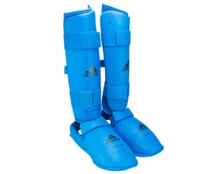Защита голени и стопы WKF Shin & Removable Foot, синяя