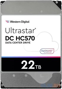Жесткий диск WD SATA-III 22tb ultrastar DC HC570 (7200rpm) 512mb 3.5 (WUH722222ALE6l4)