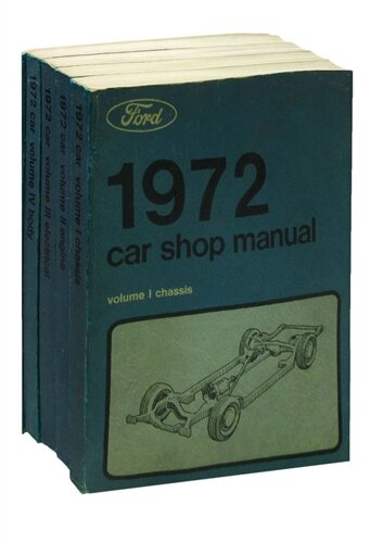 1972 Ford / Lincoln / Mercury Factory Shop Manual (комплект из 5 книг)
