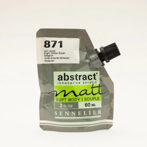 Акрил Sennelier "Abstract matt" 60 мл, желто-зеленый яркий
