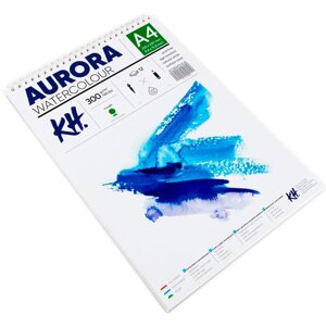 Альбом для акварели на спирали Aurora Rough А4 12 л 300 г 100% целлюлоза