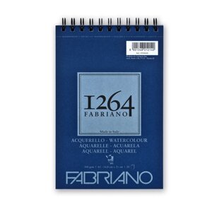 Альбом для акварели на спирали Fabriano "1264 WATERCOLOUR" 14,8х21 см 20 л 300 г