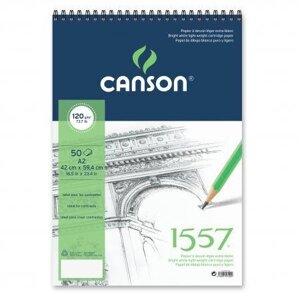 ? Альбом для графики на спирали Canson "1557" 42*59,4 см 50 л 120 г
