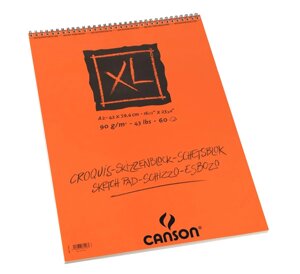 Альбом для графики на спирали Canson "XL Croquis" 42х59,4 см 60 л 90 г слоновая кость