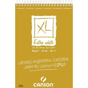 Альбом для графики на спирали Canson "XL Extra White" 42х59,4 см 60 л 90 г