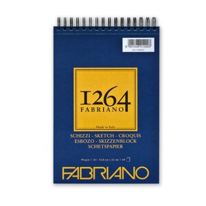 Альбом для графики на спирали Fabriano "1264 SKETCH" 14,8х21 см 60 л 90 г