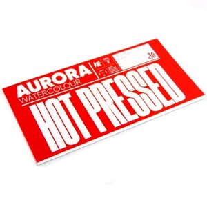 Альбом-склейка для акварели Aurora RAW Hot 18х36 см 20 л 300 г 100% целлюлоза