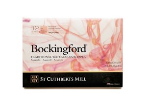 Альбом-склейка для акварели Bockingford H. P. мелкое зерно 29,7х42 см 12 л 300 г белый