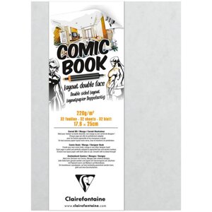 Альбом-склейка для маркеров Clairefontaine "Comic book" 17,6х25 мм 32 л 220 г
