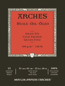 Альбом-склейка для масла "Arches" Huile 31х41см 12 л 300 г