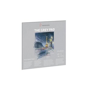 Альбом-склейка для набросков Hahnem? hle "The Grey Pad" 20x20 см 30 л 120 г, светло-серый