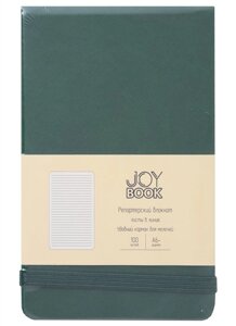 Блокнот А6 100л лин. Joy Book. Заколдованный лес иск. кожа, тонир. блок, скругл. углы, горизонт. резинка, карман, инд. уп.