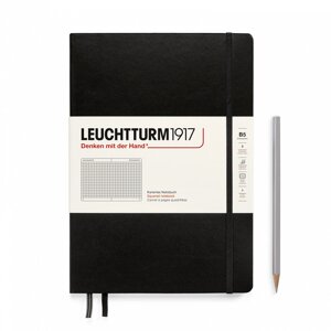 Блокнот в клетку Leuchtturm1917 Composition B5 109 л, твердая обложка Черный