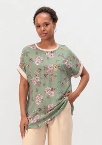 Блуза с цветочным принтом Аманда