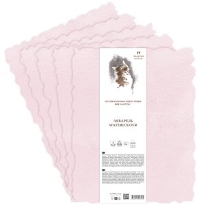 Бумага для акварели Лилия Холдинг 21х30 см 400 г хлопок 100%розовая