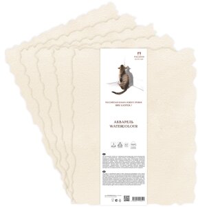 Бумага для акварели Лилия Холдинг лист 300 г Слоновая кость 40х60 см, 100% хлопок