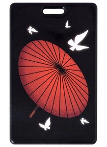 Чехол для карточек Аниме Японский зонтик и бабочки
