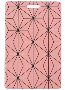 Чехол для карточек вертикальный Аниме Паттерн, розовый
