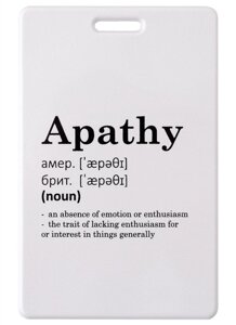 Чехол для карточек вертикальный Apathy (словарь)
